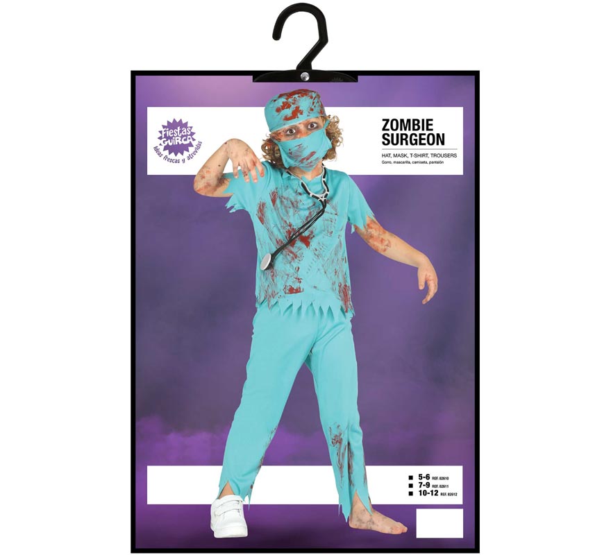 Translation missing: fr.Disfraz de Cirujano Zombie para niños