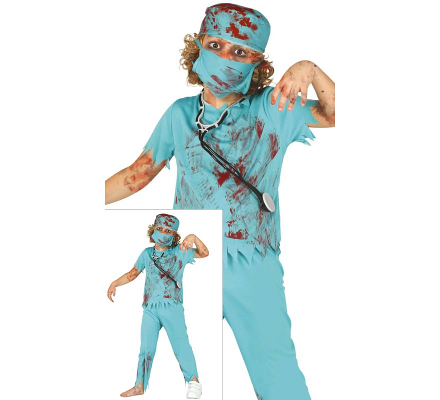 Translation missing: fr.Disfraz de Cirujano Zombie para niños