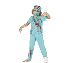Déguisement Chirurgien Zombie pour garçon plusieurs tailles Halloween