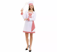 Déguisement de chef cuisinier pour femme