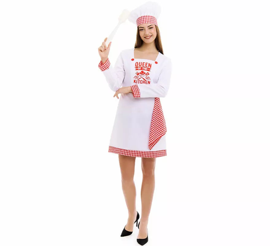 Translation missing: fr.Disfraz de Cocinera Chef para mujer