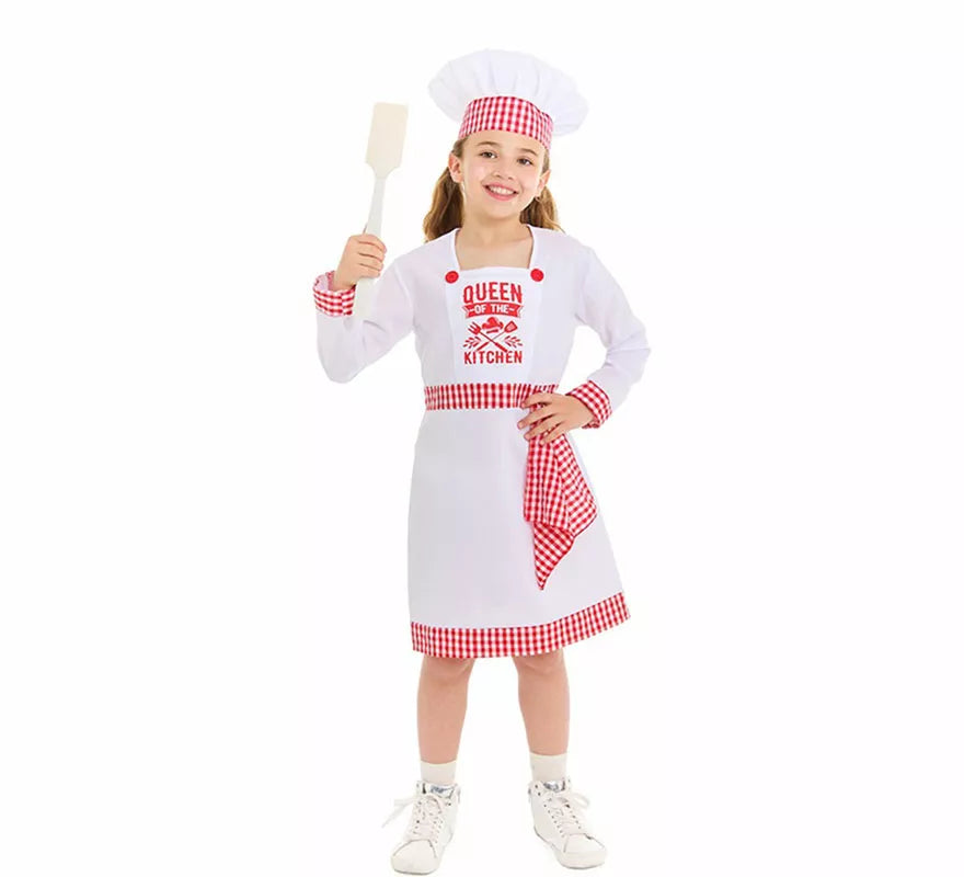 Translation missing: fr.Disfraz de Cocinera Chef para niña