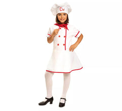 Déguisement de Chef Cuisinière pour fille plusieurs tailles