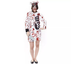 Déguisement de cuisinier zombie femme