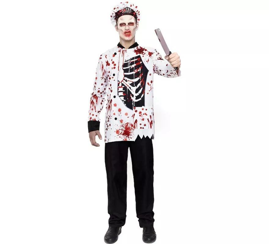 Translation missing: fr.Disfraz de Cocinero Zombie para hombre
