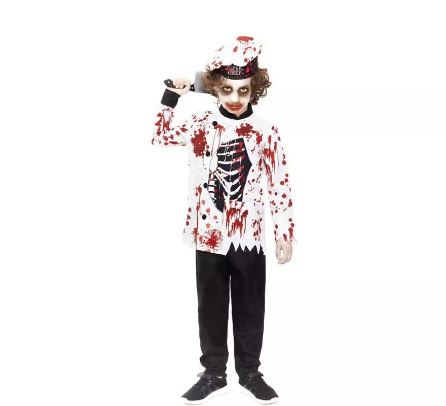 Translation missing: fr.Disfraz de Cocinero Zombie para niños