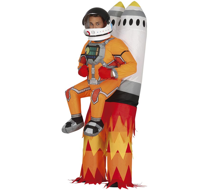 Translation missing: fr.Disfraz de Cohete Hinchable con Astronauta para adultos