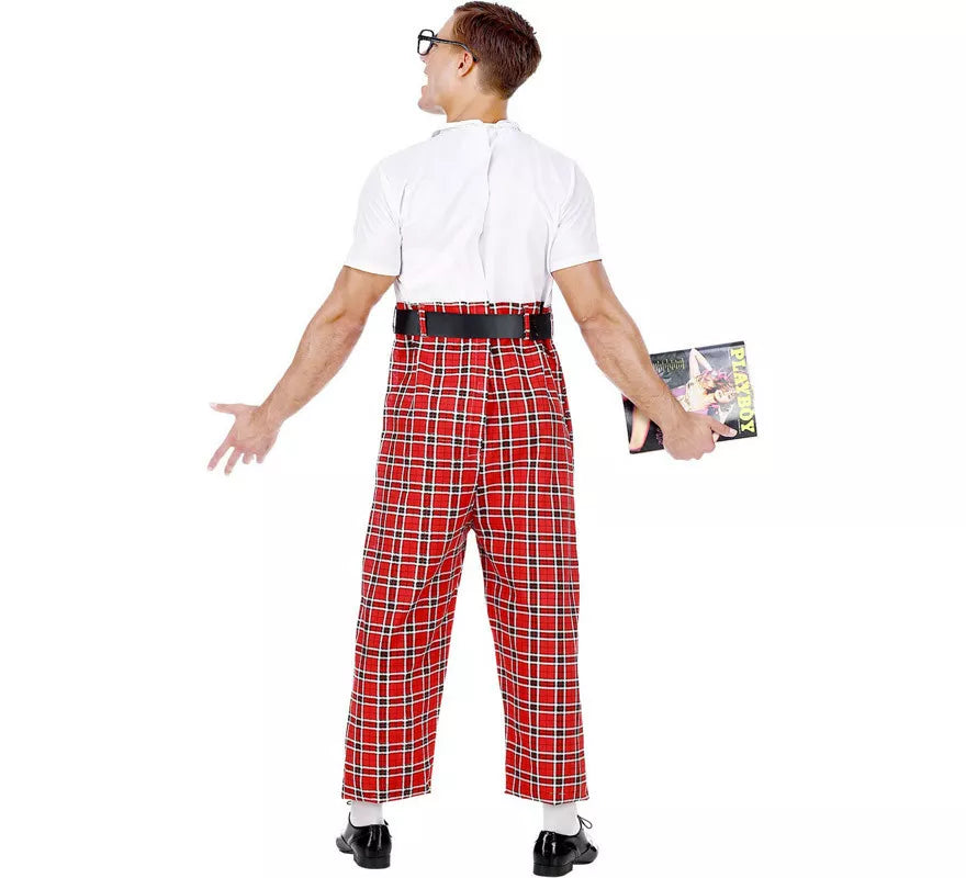 Translation missing: fr.Disfraz de Colegial Novato Empollón con gafas para hombre