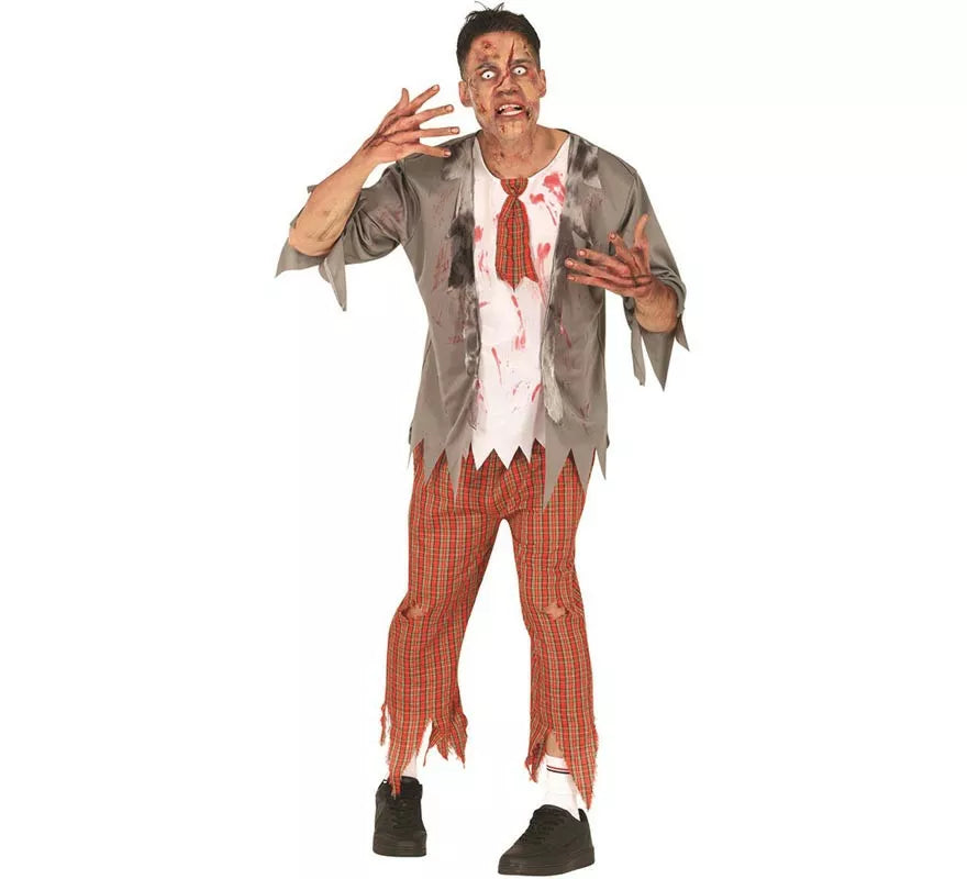 Translation missing: fr.Disfraz de Colegial Zombie para hombre