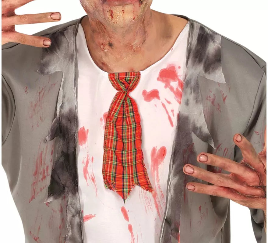 Translation missing: fr.Disfraz de Colegial Zombie para hombre