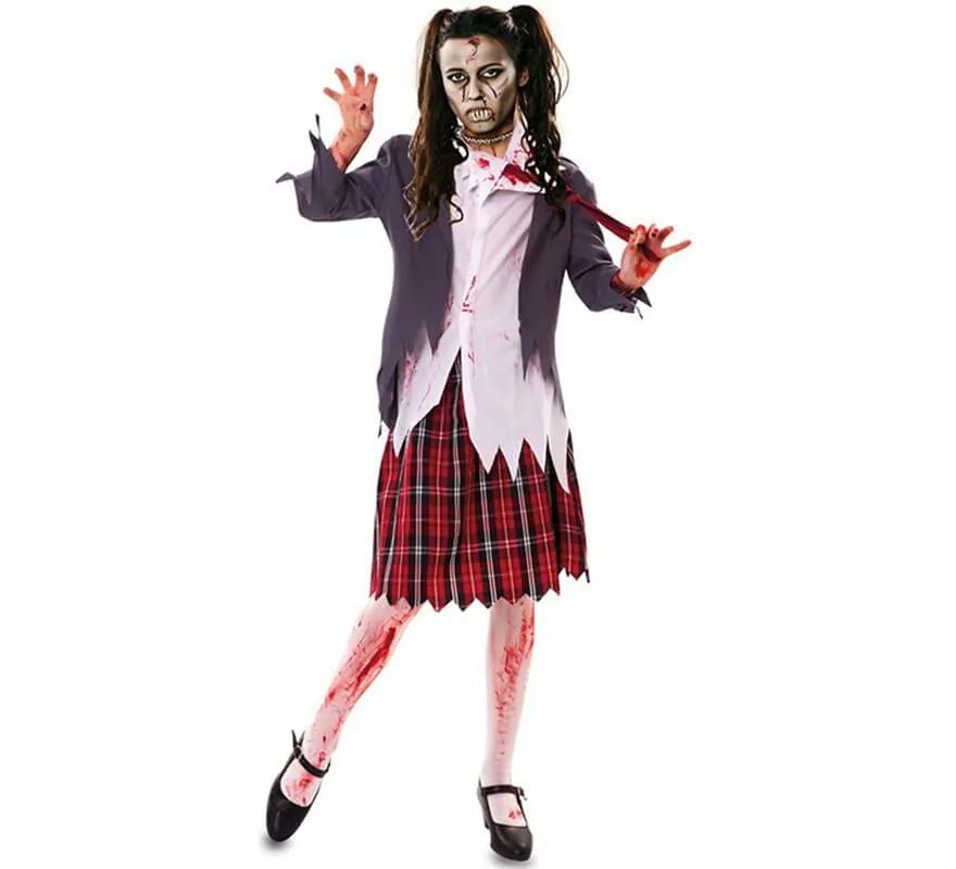 Translation missing: fr.Disfraz de Colegiala Zombie para mujer