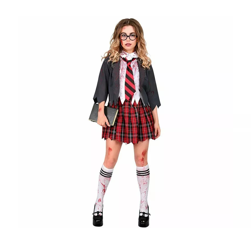 Disfraz de Colegiala Zombie para mujer