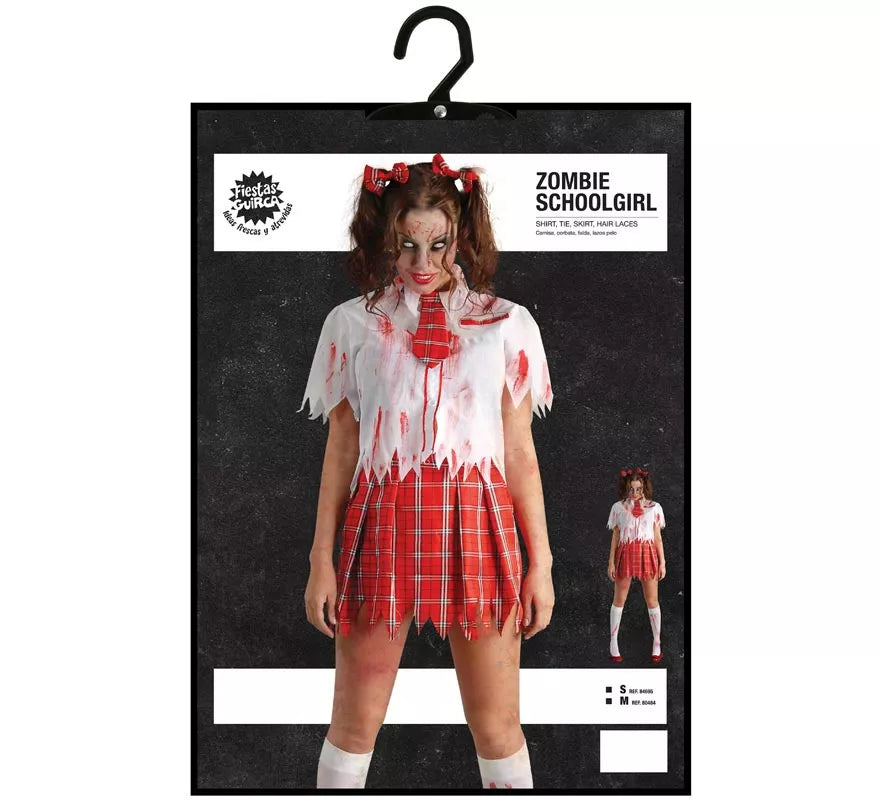 Disfraz de Colegiala Zombie para mujer