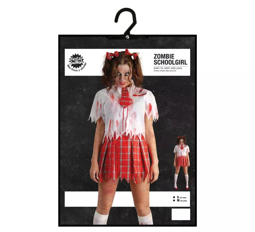 Disfraz de Colegiala Zombie para mujer
