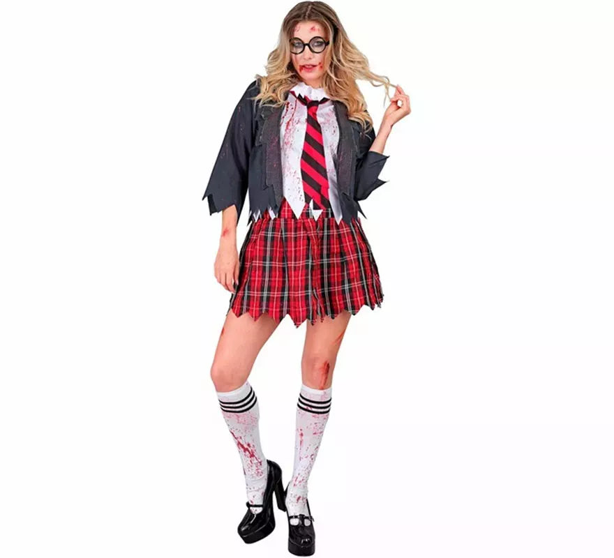 Translation missing: fr.Disfraz de Colegiala Zombie para mujer
