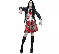 Déguisement d'Écolière Zombie pour femme