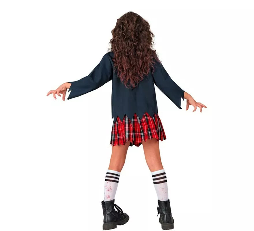 Translation missing: fr.Disfraz de Colegiala Zombie para niña