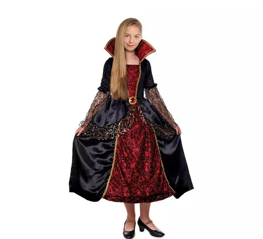 Translation missing: fr.Disfraz de Condesa Vampira Gótica para niña