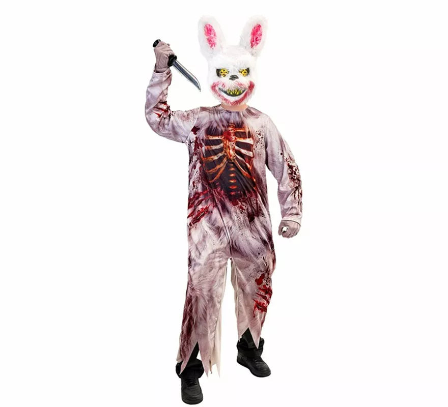 Translation missing: fr.Disfraz de Conejo Zombie para niños