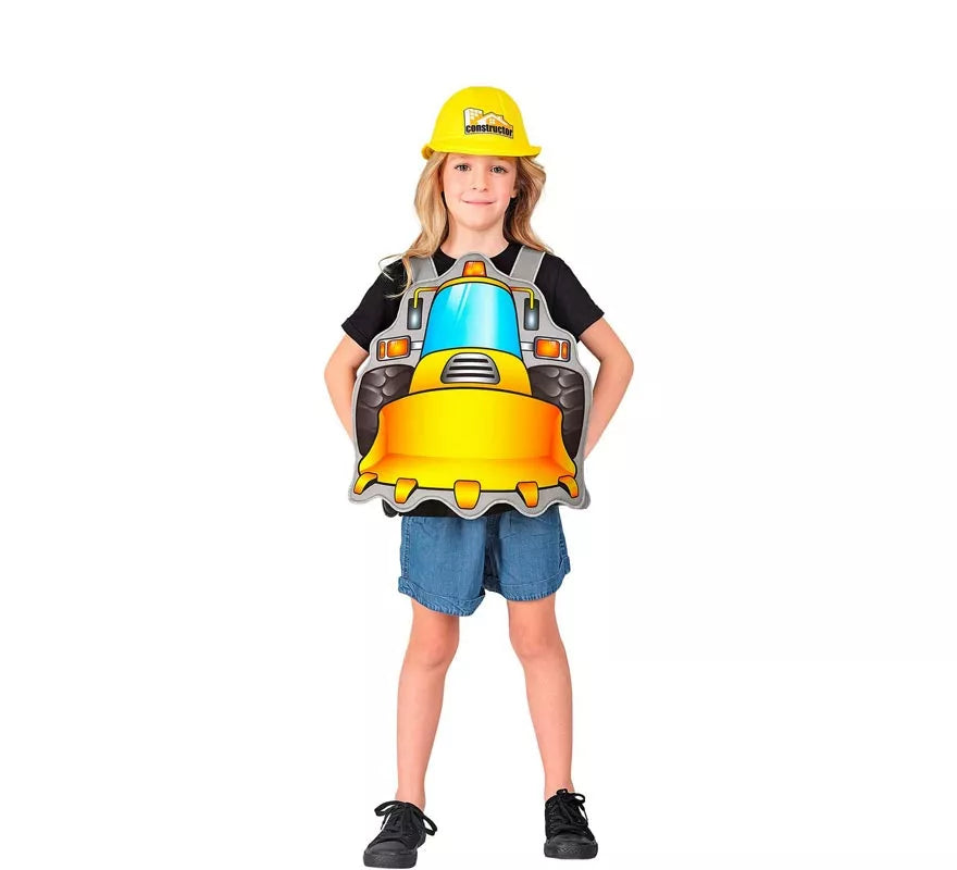 Translation missing: fr.Disfraz de Constructor amarillo con gorro para niños