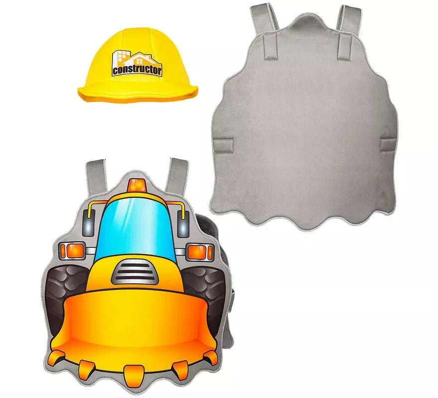 Translation missing: fr.Disfraz de Constructor amarillo con gorro para niños
