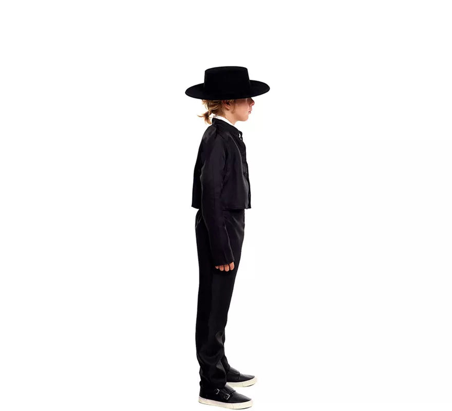 Cordobés Negro Elegante para niño