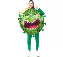 Déguisement Coronavirus vert avec Corona adulte