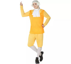 Déguisement courtisane jaune homme