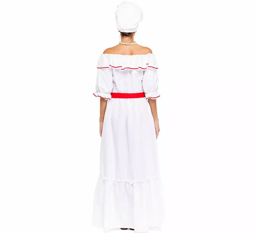 Translation missing: fr.Disfraz de Cubana blanco para mujer