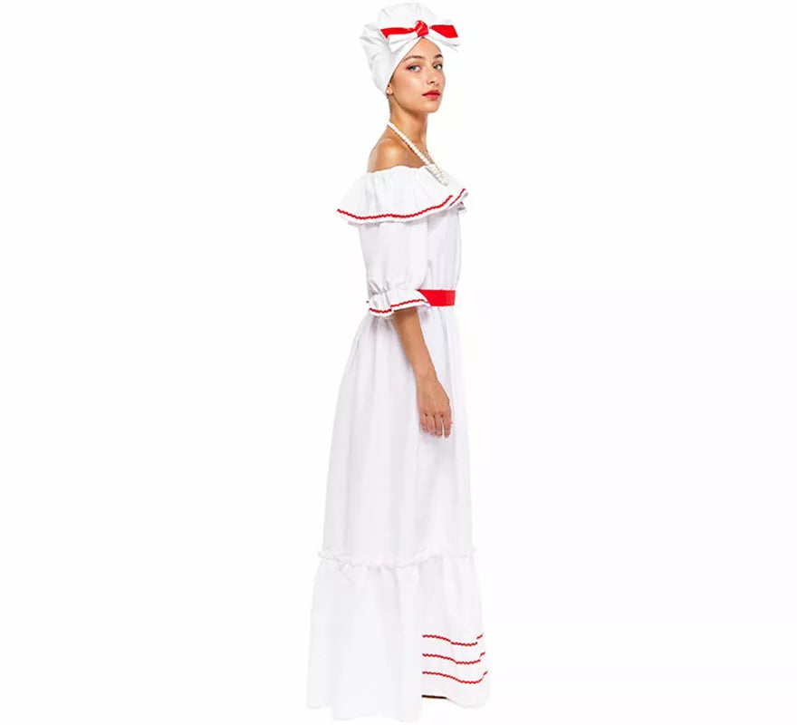 Translation missing: fr.Disfraz de Cubana blanco para mujer
