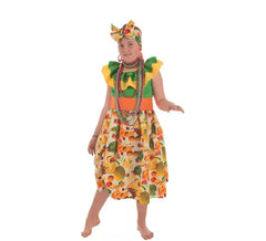 Déguisement Cubain avec Fruits pour fille