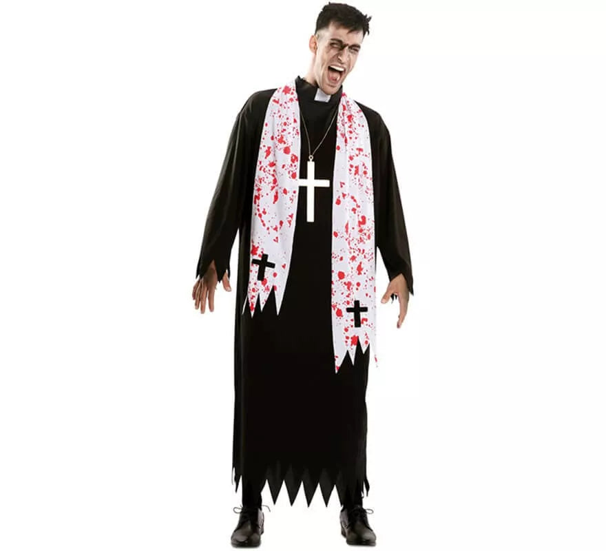 Translation missing: fr.Disfraz de Cura del Exorcista para hombre