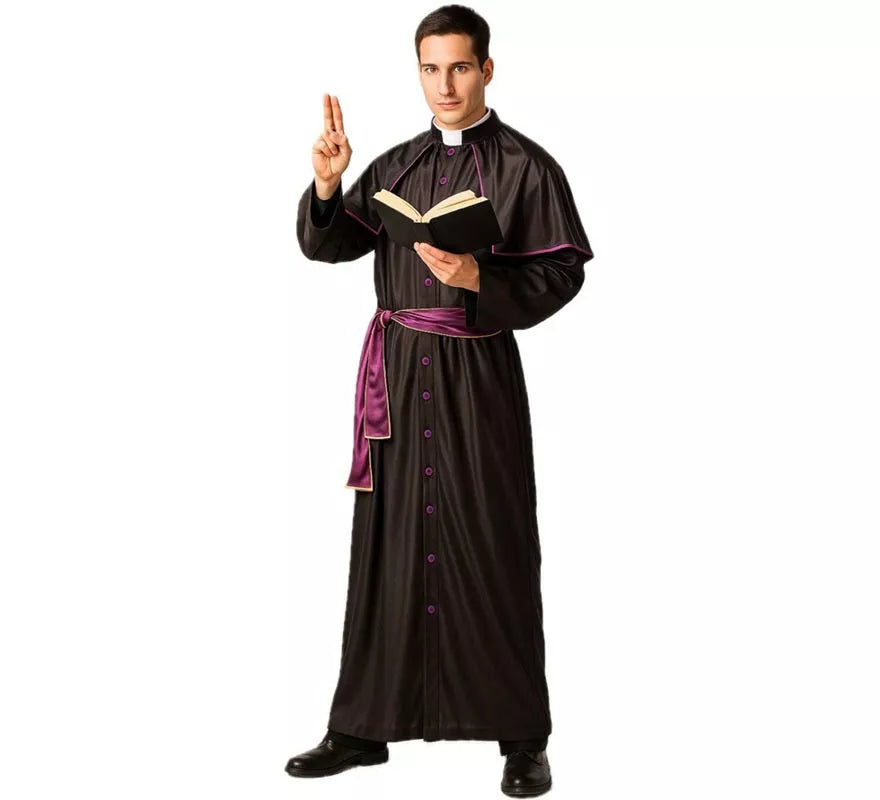 Translation missing: fr.Disfraz de Cura Monseñor para hombre