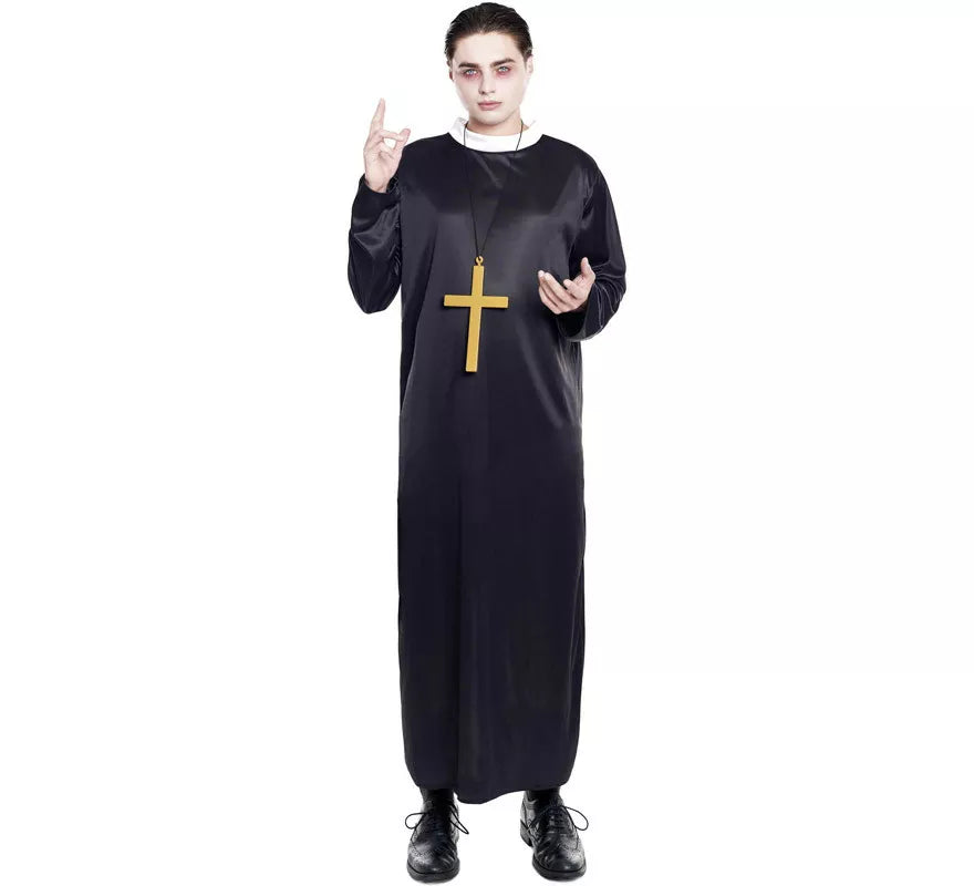 Translation missing: fr.Disfraz de Cura Negro para hombre