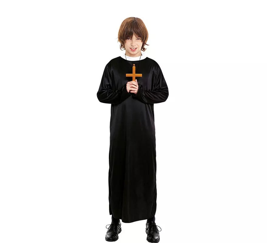 Translation missing: fr.Disfraz de Cura negro para niño