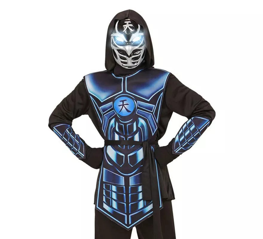 Translation missing: fr.Disfraz de Cyber Ninja Luminoso y Sonoro para niño
