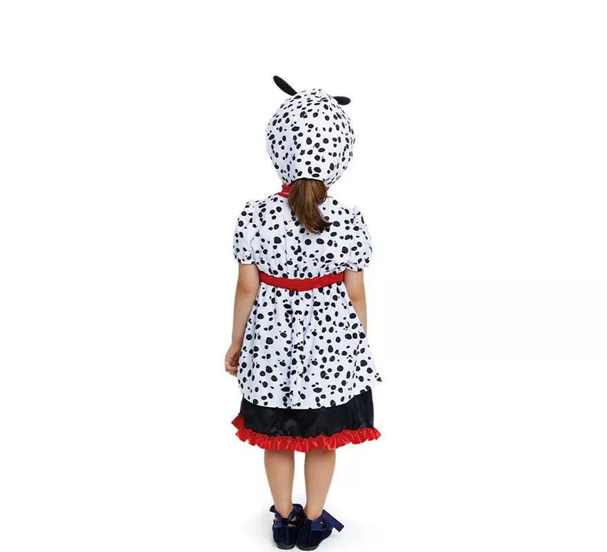 Translation missing: fr.Disfraz de Dálmata en vestido con capucha para bebé y niña
