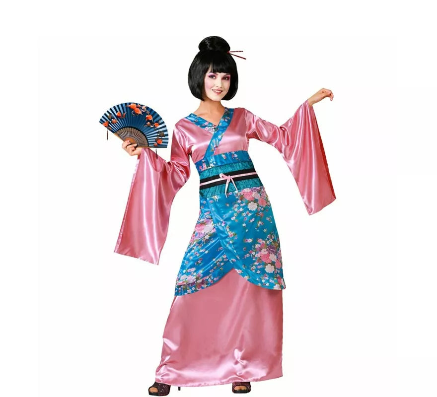 Translation missing: fr.Disfraz de Dama China Kimono Rosa para mujer