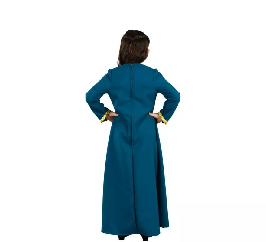 Translation missing: fr.Disfraz de Dama de la Corte azul elegante para niña