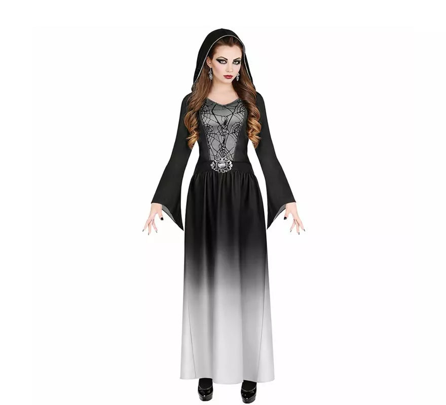 Translation missing: fr.Disfraz de Dama Gótica gris para mujer