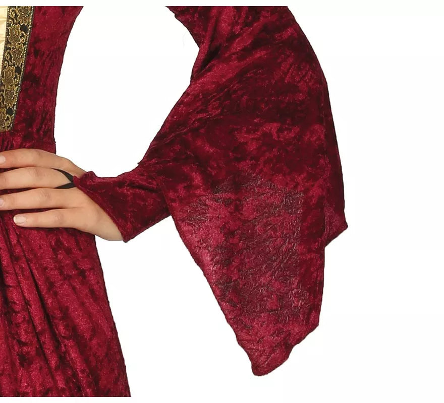 Translation missing: es.Disfraz de Dama Medieval Granate para mujer