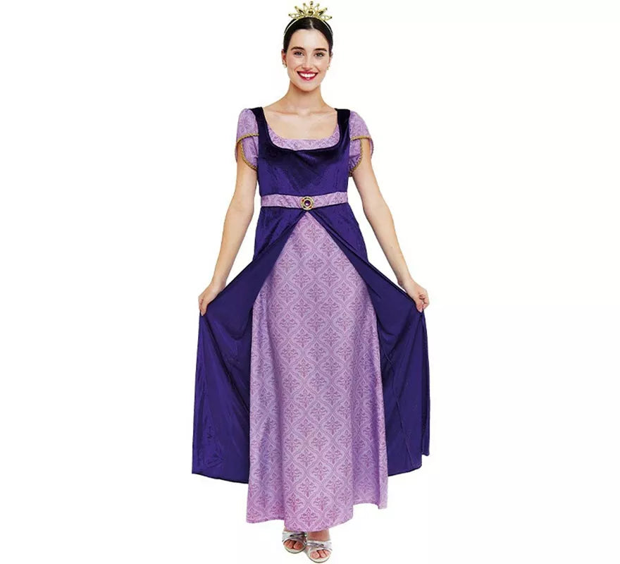 Translation missing: fr.Disfraz de Dama Medieval morado y lila para mujer
