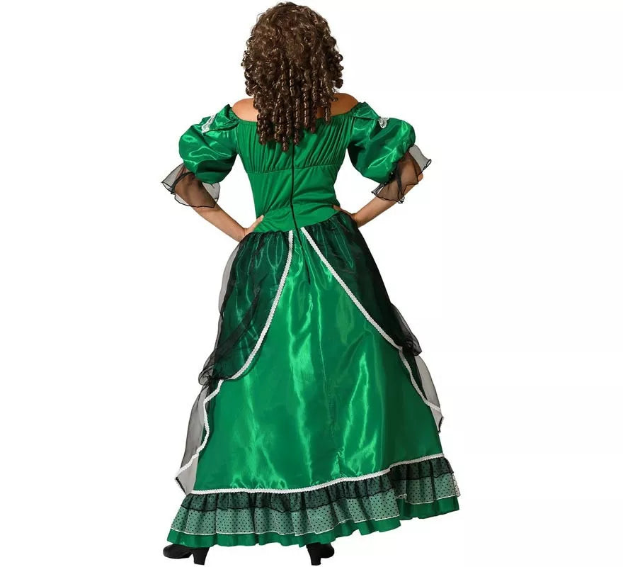 Translation missing: fr.Disfraz de Dama Sureña verde para mujer