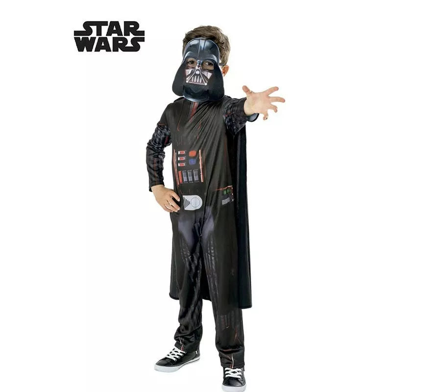 Translation missing: fr.Disfraz de Darth Vader Star Wars Green Col con máscara para niño
