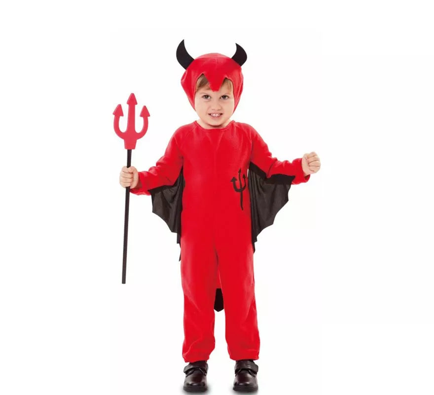 Translation missing: fr.Disfraz de Demonio con tridente dibujado para niño y bebé