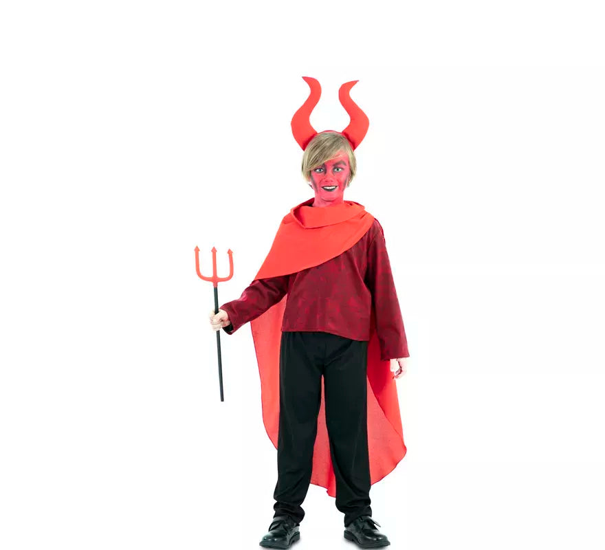 Translation missing: fr.Disfraz de Demonio Cornudo Rojo para niño