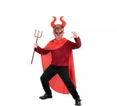 Déguisement démon à cornes rouges garçon