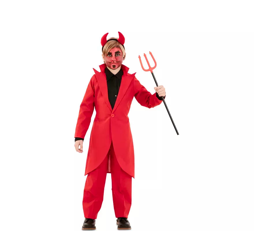 Translation missing: fr.Disfraz de Demonio Elegante con chaqueta para niño