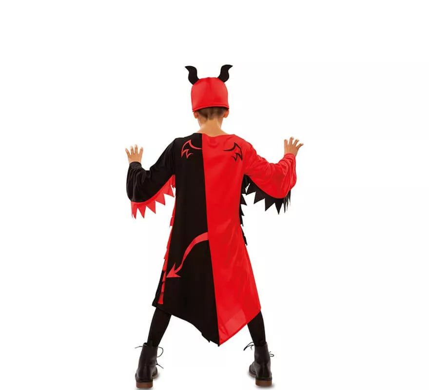 Translation missing: fr.Disfraz de Demonio Rojo y Negro para niños