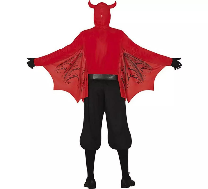 Translation missing: fr.Disfraz de Demonio Temible rojo para hombre